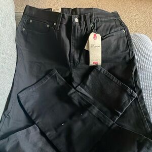Black straight Levi’s